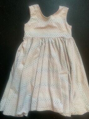 Girls' Pale Purple Heart Print Twirl Dress- 8 youth